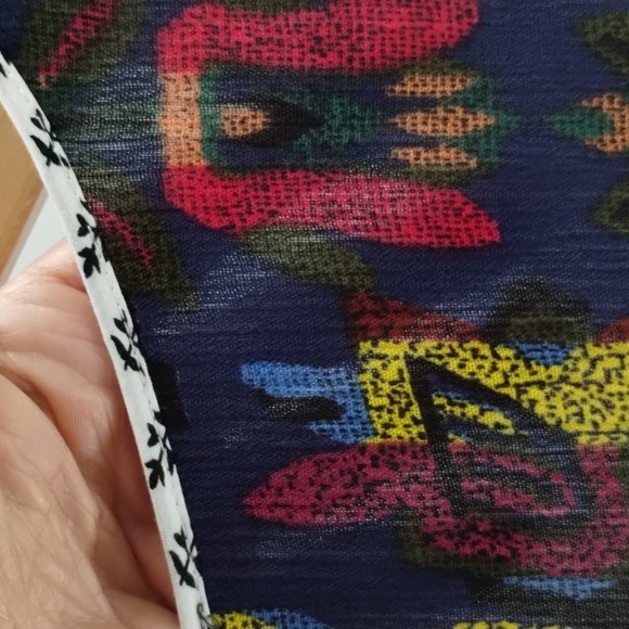 THML Anthropologie sheath dress size small sleeveless tribal black white - Picture 7 of 10